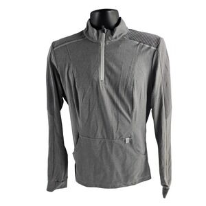 5.11 Tactical Quarter Zip Pullover Womens XL‎ Gray Athletic Long Sleeve Top